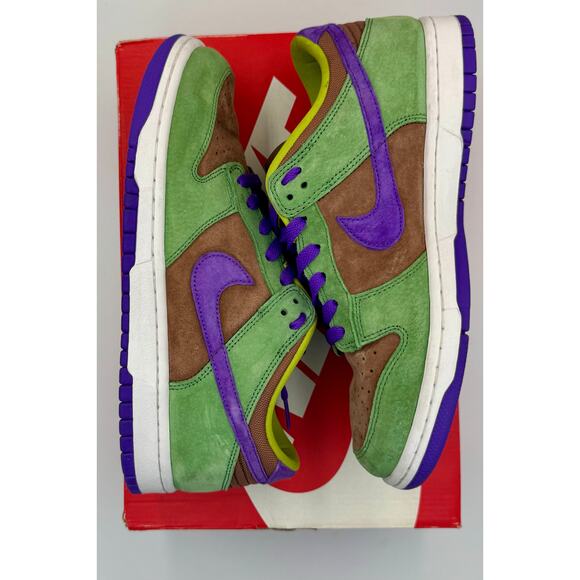 Nike Dunk Low SP Retro Low Veneer Sz 8.5 Green Purple DA1469-200 # 432 - Picture 2 of 8